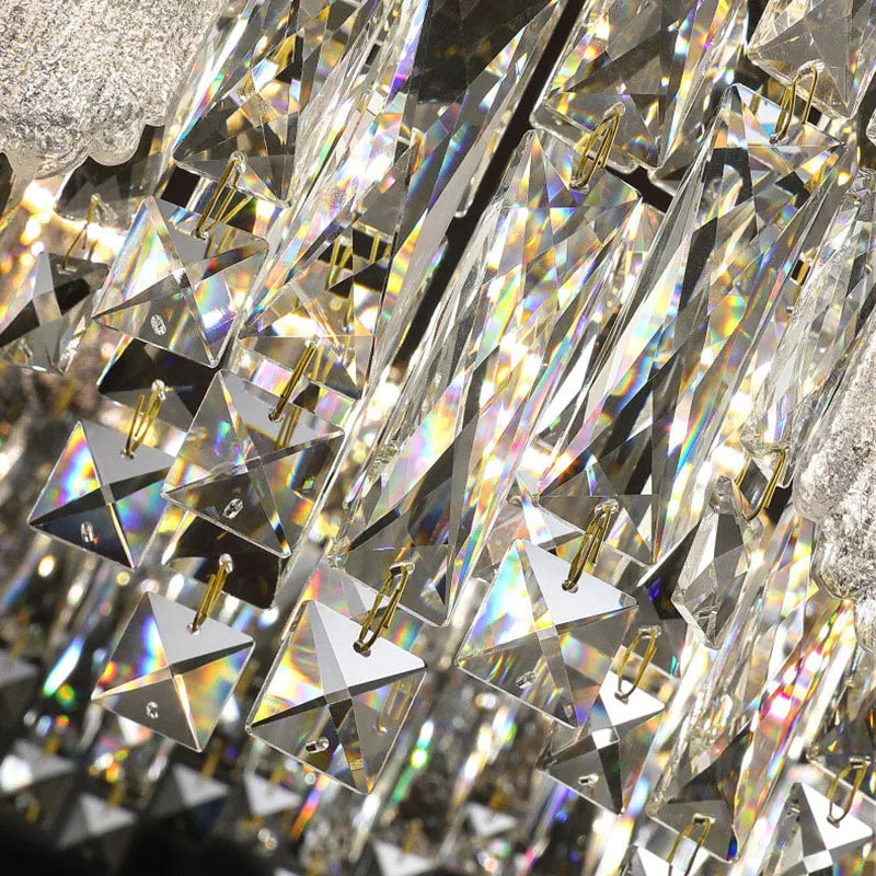 Crystal Ceiling Chandelier: Modern Luxury Lighting for Living Room, Dining Room, Bedroom