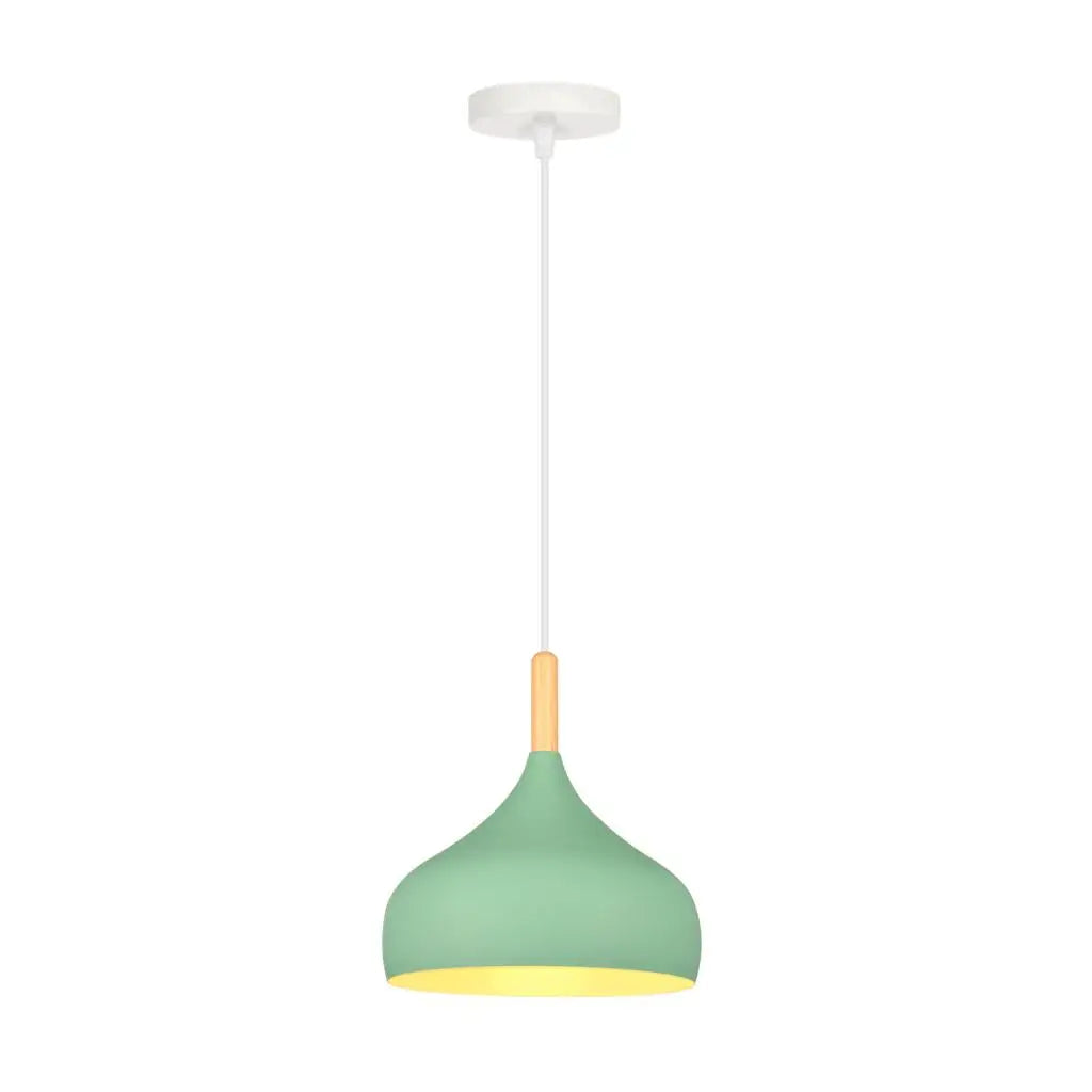 Nordic Modern Wood Aluminum Pendant Lights E27 Hanging Lamps Fixtures Lighting