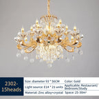 Crystal Chandelier: Elegant Lighting for Living Room, Dining Room, Bedroom, and Hotel