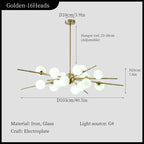 Nordic Style Molecular Branch Chandelier