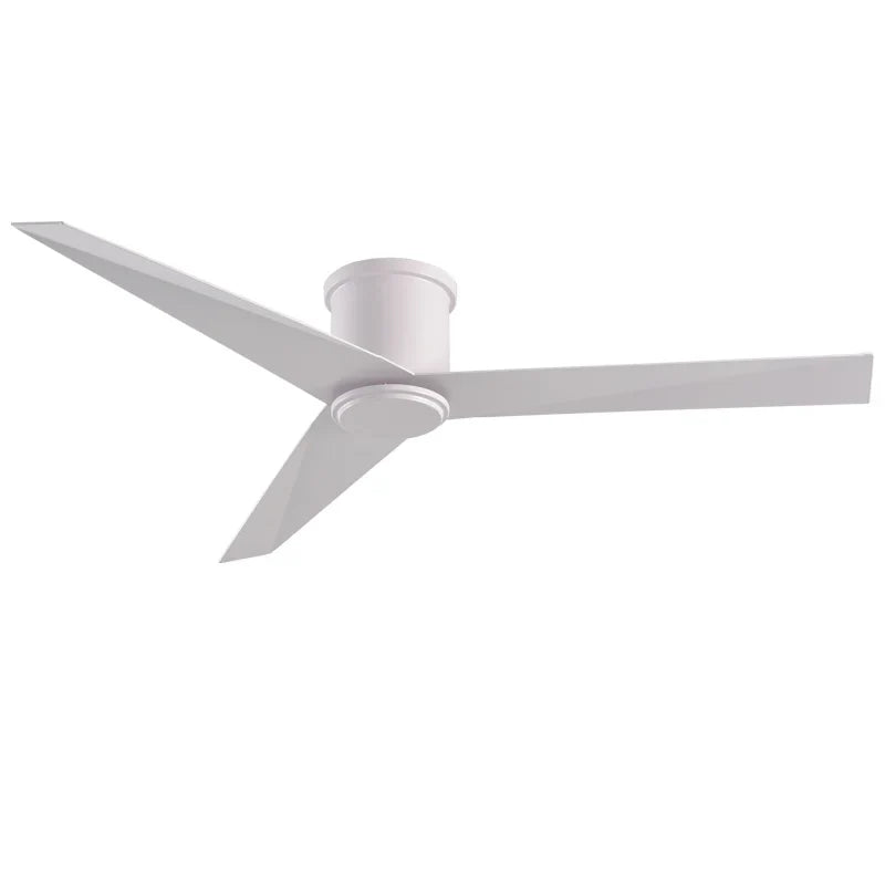 Modern White Black Aluminum Blade Ceiling Fan With Remote Control