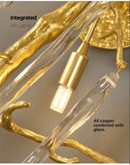 Crystal Wall Lamp Living Room Bedroom Bedside Art Light