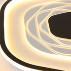 Modern Pentagonal LED Ceiling Chandelier Light for Living Room Bedroom Lighting