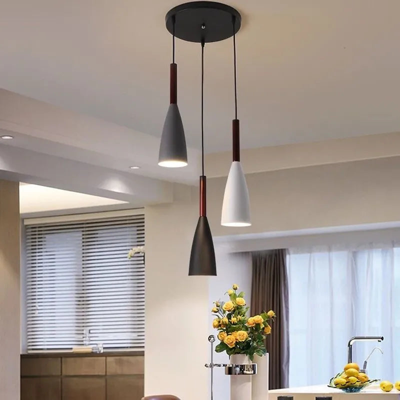 Nordic Minimalist 3 Pendant Lighting for Dining Table Kitchen Island