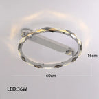 Modern Crystal LED Ceiling Chandelier Light Set for Stylish Indoor Lighting