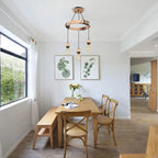 Wooden 3-Head Industrial Pendant Chandeliers for Home Decor