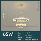 Crystal LED Chandelier for Home Decor & Luxury Lighting