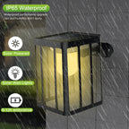 Solar Motion Sensor Wall Lights: 3 Lighting Mode, Waterproof Security Lamp