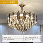 Crystal Chandelier: Post Modern Luxury Light for Living Room, Bedroom, Kitchen & Dining Room