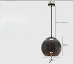 Glass LED Chandeliers for Living Room Bedroom Kitchen Pendant Lamp