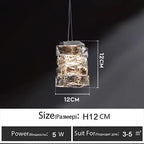 LED Crystal Chandelier for Bedroom Living Room Luxury Ceiling Light