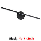 Linear LED Vanity Wall Light with Switch, 300° Rotation, 41CM - Nordic Minimalist Style