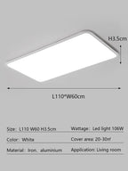 Modern Ultra Thin LED Ceiling Light for Home Décor & Lighting Fixtures
