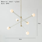 Colorful Chandelier Art Deco Lighting for Dining Room, Parlor, Bedroom, Shop