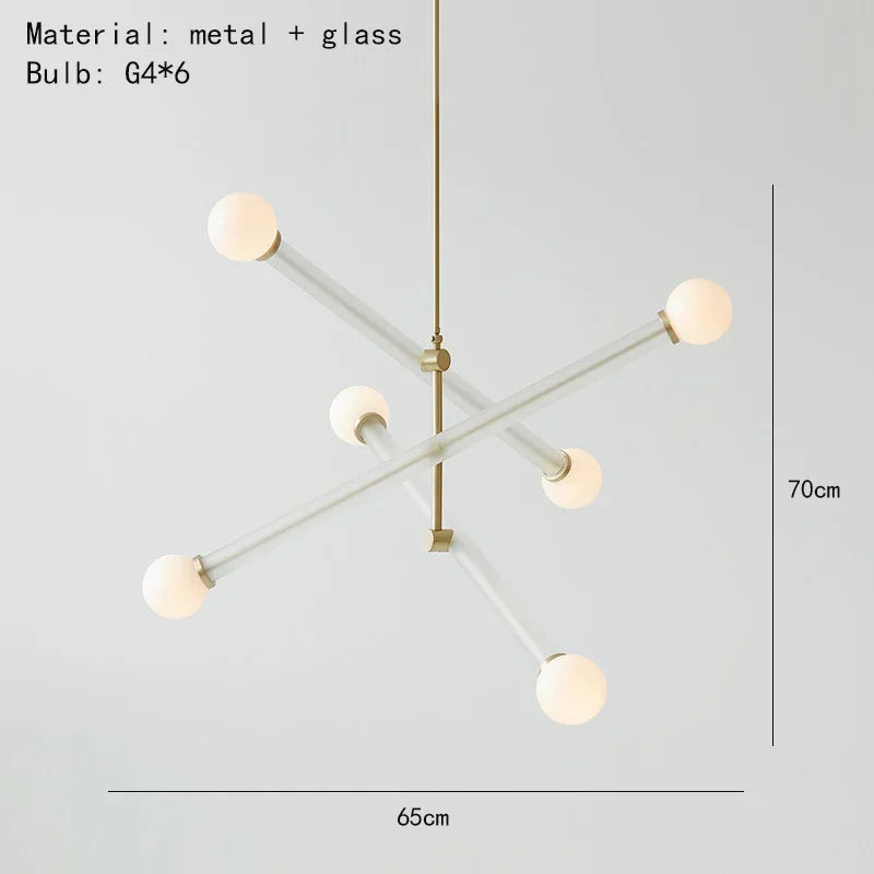 Colorful Chandelier Art Deco Lighting for Dining Room, Parlor, Bedroom, Shop