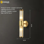 Copper Indoor Wall Sconce Light for Bedroom Living Room Hallway