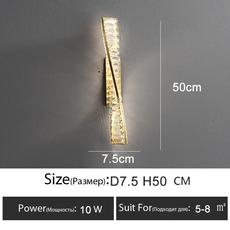 Luxury Irregular Crystal LED Ceiling Chandelier