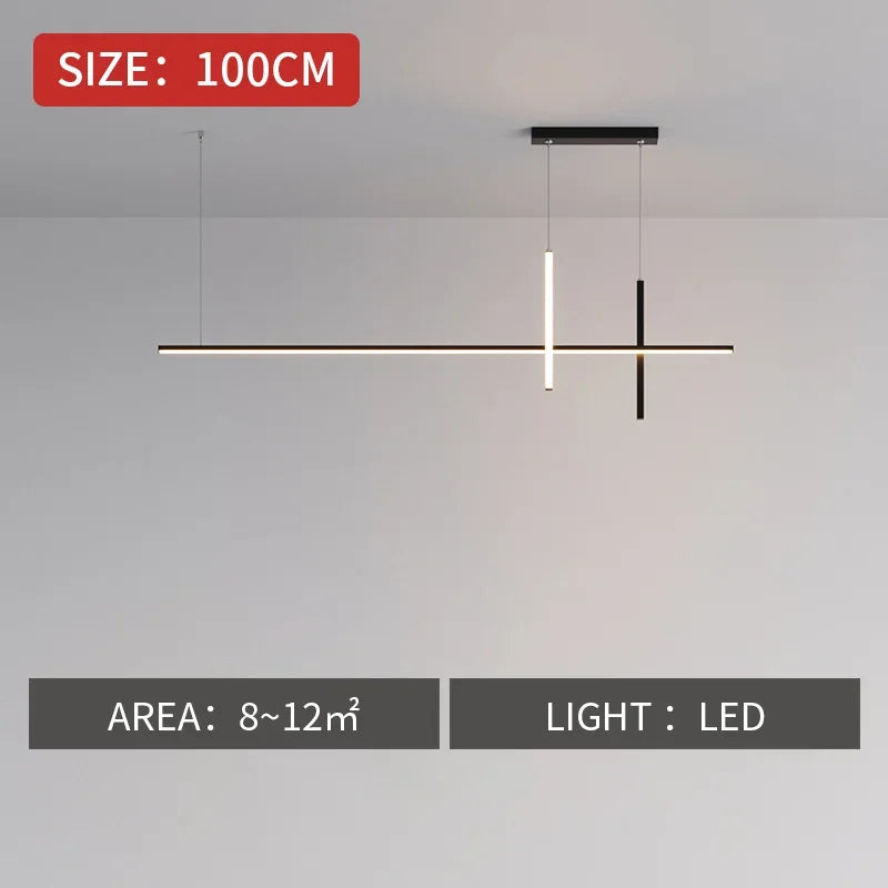 Dimmable LED Pendant Lights: Modern Minimalist Chandelier for Kitchen, Office, Dining Room