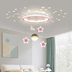 LED Star Chandelier: Kids Room Lighting Fixture for Bedroom & Study Room