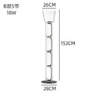 Glass LED Floor Lamp: Modern Nordic Design for Living Room and Bedroom Decor