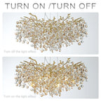 Sun Crystal Chandelier for Elegant Living Room & Lobby Lighting