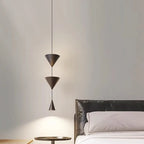 Modern Minimalist Porch Bedroom Lamp Creative Conical Small Chandelier