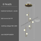 Modern Revolving LED Ceiling Chandelier | Creative Hanging Pendant | Stylish Ceiling Lighting