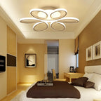Flower Chandelier: Remote Control LED Ceiling Lamp for Modern Nordic Bedroom & Living Room