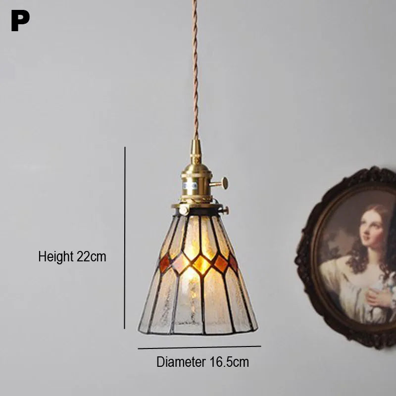 Nordic Wooden Glass Pendant Chandelier for Bedroom Living Dining Room