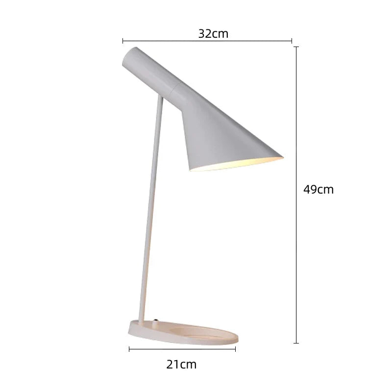 Industrial Iron Table Lamp for Bedroom Decor and Lighting