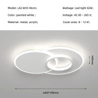Minimalist LED Ceiling Light for Living Room and Bedroom
