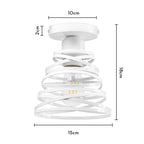 Modern LED Spiral Swirl Pendant Lamp Shade Chandelier for Living Room