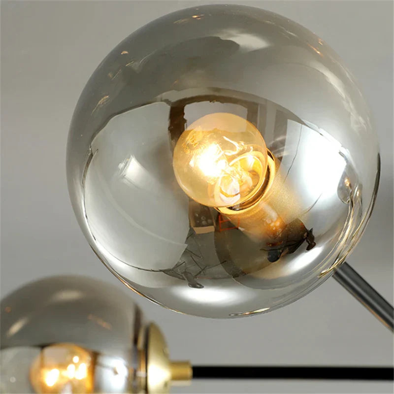 Glass Ball LED Chandelier Ceiling Light for Living Room and Kitchen