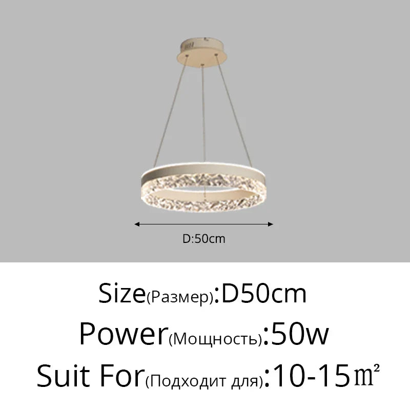 LED Chandelier Pendant Light with Remote Control for Home Decor