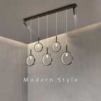 LED Dining Chandelier: Modern Pendant Light for Home Decor & Bar Counter