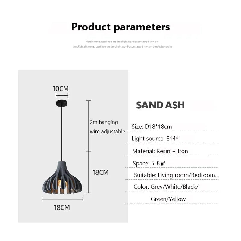 Macaron Resin Chandelier: Commercial & Nordic Pendant Lights for Restaurant, Living Room, Bedroom