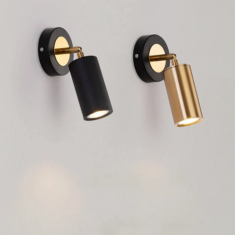 Modern Gold Rotatable COB LED Wall Sconce Spotlight for Home & Restaurant