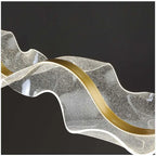 Gold Acrylic LED Pendant Lamps - Nordic Design for Home Decor Lighting