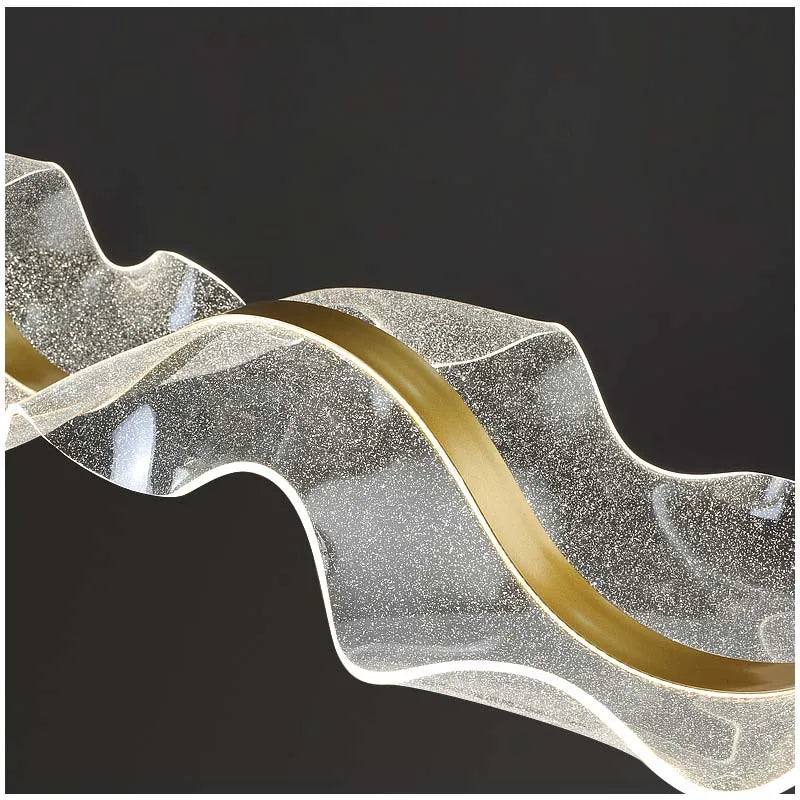 Gold Acrylic LED Pendant Lamps - Nordic Design for Home Decor Lighting