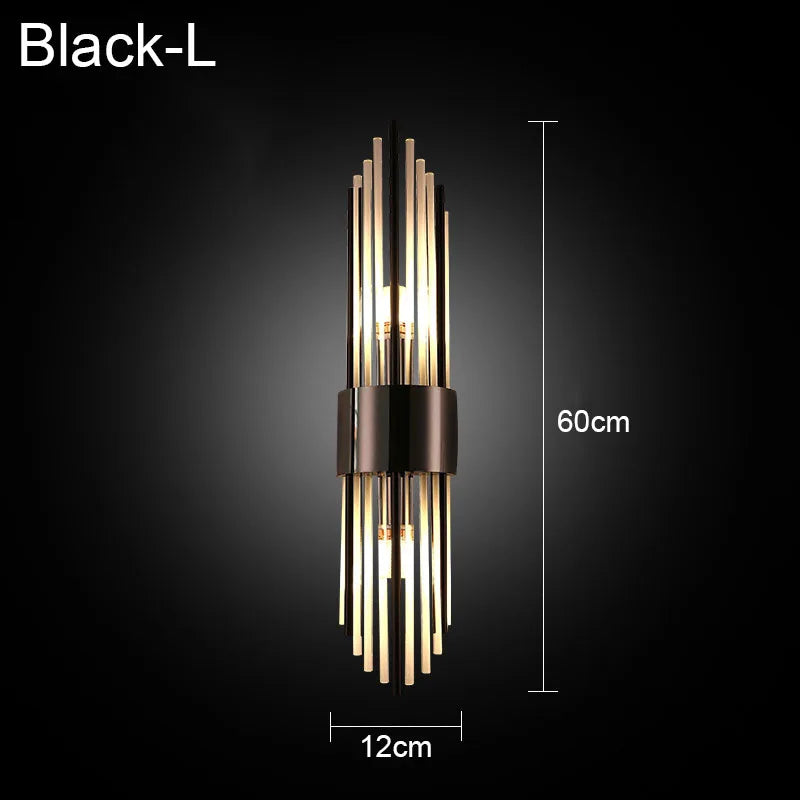 Crystal Wall Lamp: Elegant LED Indoor Lighting for Living Room, Bedroom, Hotel, and TV Background