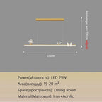 Butterfly Chandelier: Modern Minimalist Pendant Lamp for Dining Room, Study, Bar