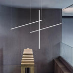 Minimalist Long Strip LED Chandelier for Office, Dining Room, and Bar