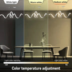 Aluminum S-shaped Pendant Lamp for Dining Kitchen Island Lighting