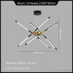 Modern Line Chandelier for Home Decor and Lighting