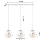 Industrial Wood Pendant Chandelier for Dinning Living Room Kitchen LED Fixture