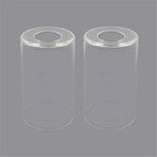 Clear Glass Cylinder Lamp Shade for E27 E26 Socket - Vanity Chandelier Floor Light