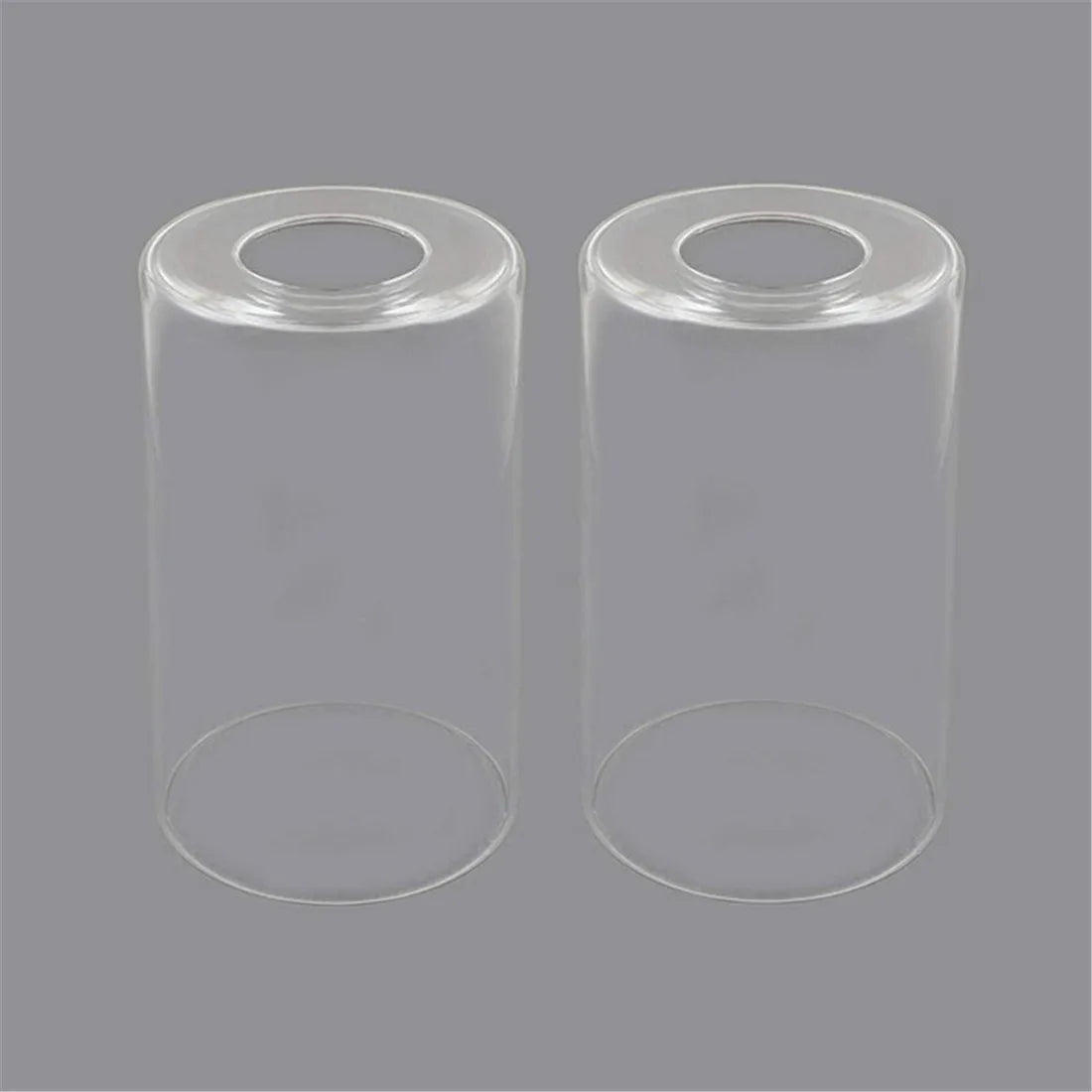 Clear Glass Cylinder Lamp Shade for E27 E26 Socket - Vanity Chandelier Floor Light