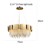 Crystal Chandelier: Modern Luxury Lighting for Living Room, Dining, and Bedroom
