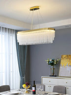 Crystal Ceiling Chandelier: Modern LED Luxury Pendant Light for Home Decor