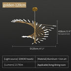 Fireworks LED Chandelier Light for Indoor Living Dining Bedroom Hall Decor